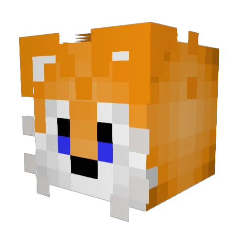 FrainerILM Minecraft avatar head, 3D render