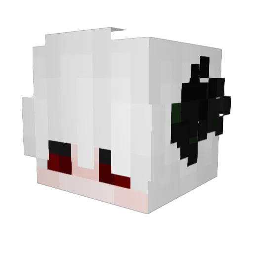 FrainyHgsher Minecraft avatar head, 3D render