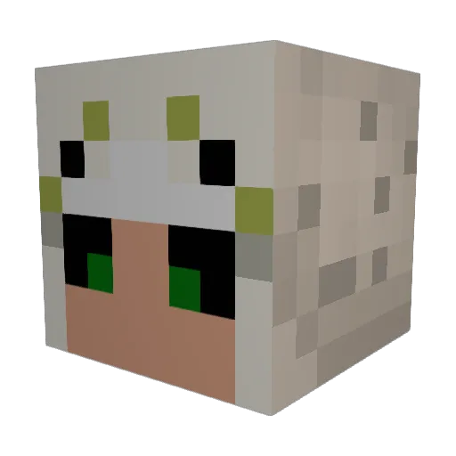 Frajolinha26 Minecraft avatar head, 3D render