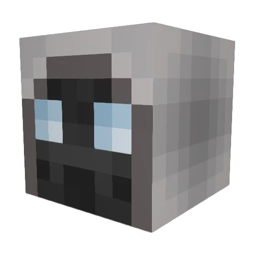 Frakbar Minecraft avatar head, 3D render