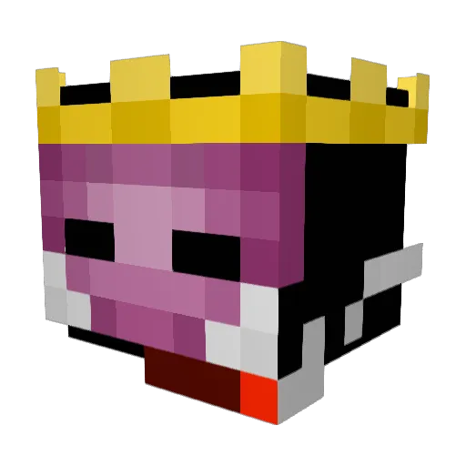 Fralckx Minecraft avatar head, 3D render