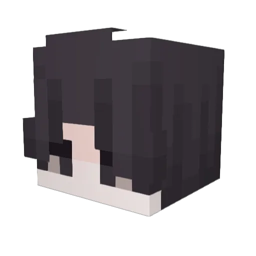 FraliHell Minecraft avatar head, 3D render