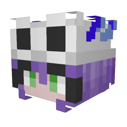 Frali_ Minecraft avatar head, 3D render