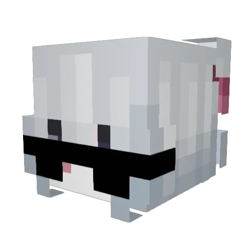 Frambooz Minecraft avatar head, 3D render