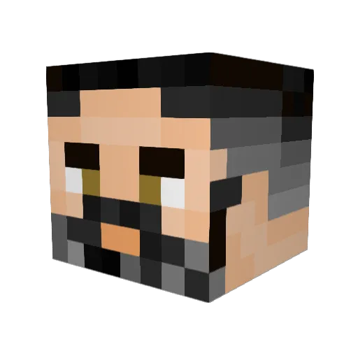 Framchess Minecraft avatar head, 3D render