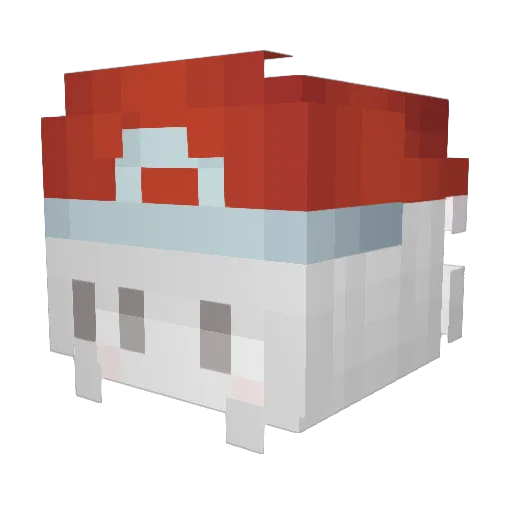 Frame Minecraft avatar head, 3D render