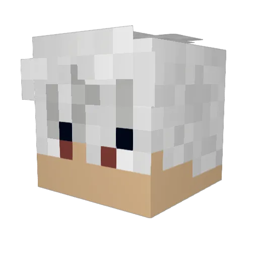 Framerunner Minecraft avatar head, 3D render