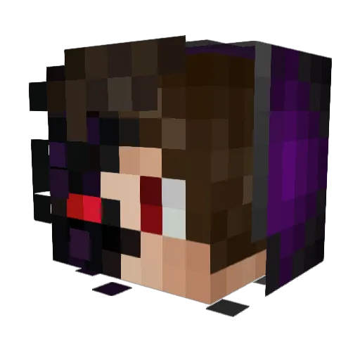 FramezHD Minecraft avatar head, 3D render