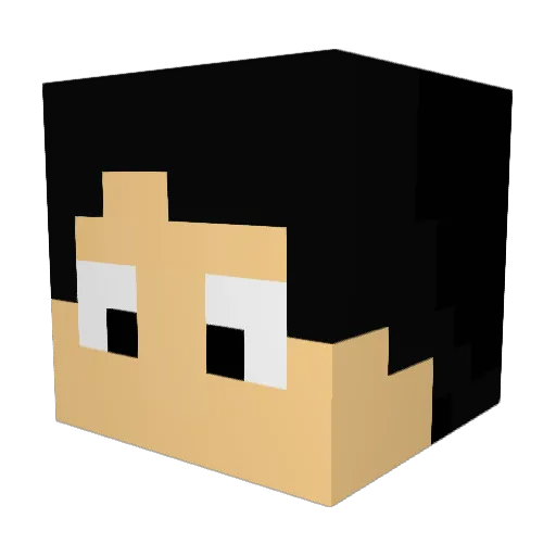 Framezaza Minecraft avatar head, 3D render