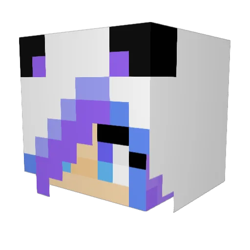 FramingCrabbage Minecraft avatar head, 3D render