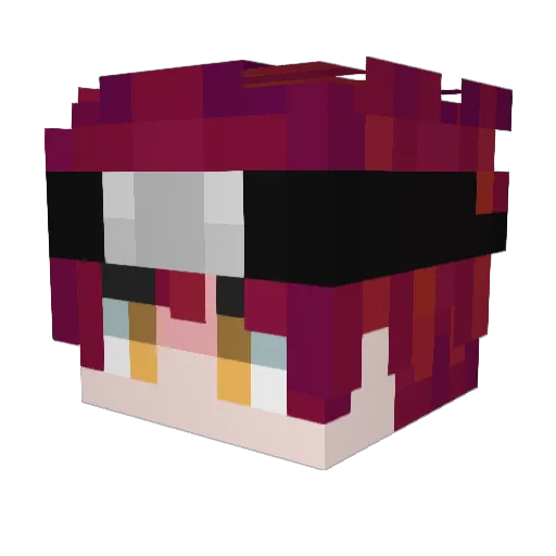 Framiris Minecraft avatar head, 3D render