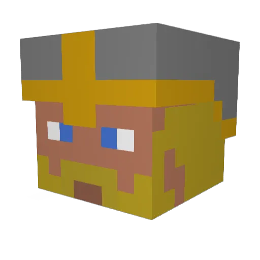 Framski Minecraft avatar head, 3D render