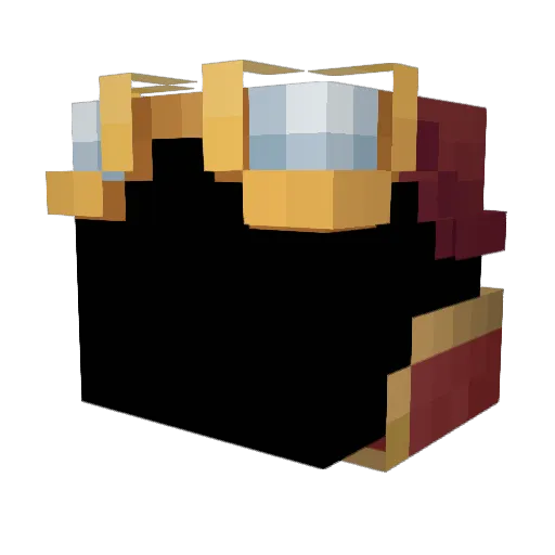 Fran137 Minecraft avatar head, 3D render