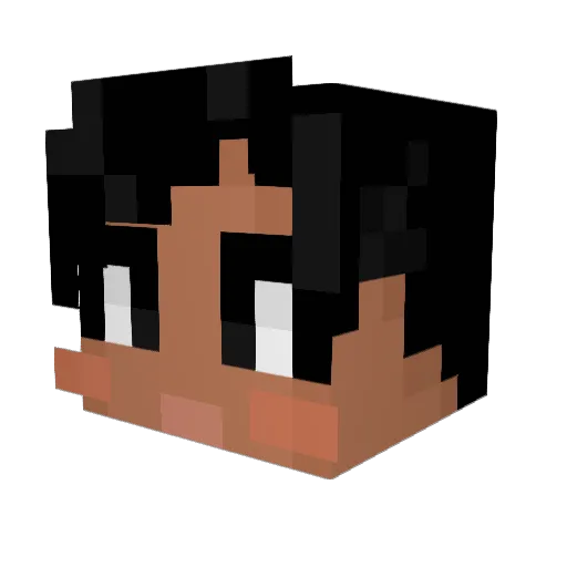 FranCreeps Minecraft avatar head, 3D render