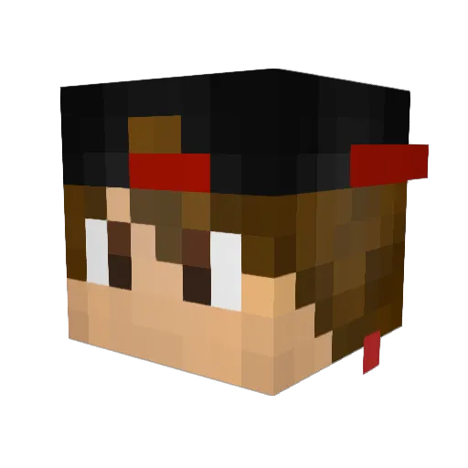 FranG44 Minecraft avatar head, 3D render