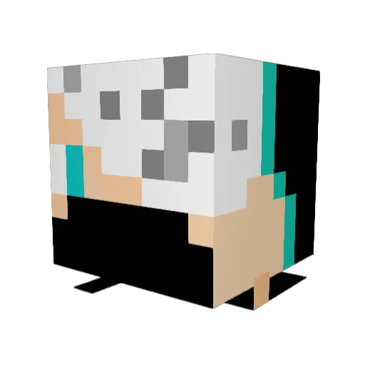 FranGC7 Minecraft avatar head, 3D render