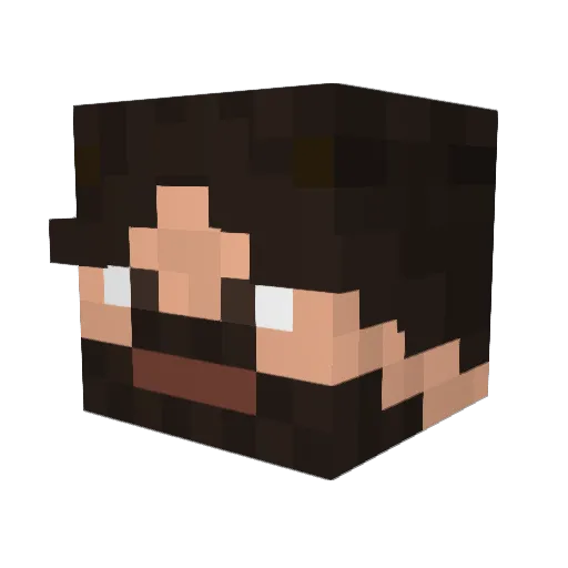 FranGemy16 Minecraft avatar head, 3D render