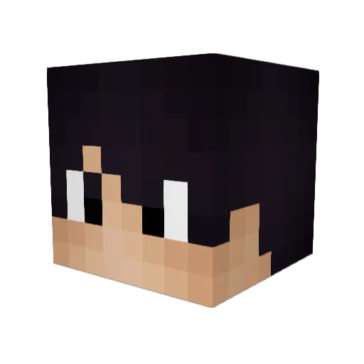 FranH09 Minecraft avatar head, 3D render