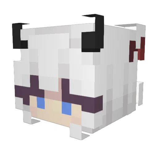 FranM Minecraft avatar head, 3D render