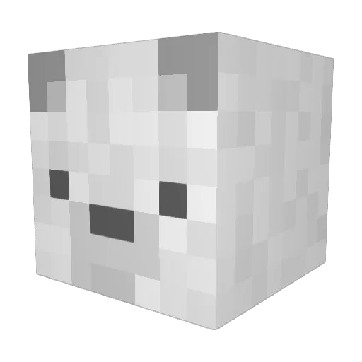 FranPX Minecraft avatar head, 3D render