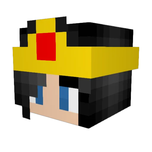 FranRinke Minecraft avatar head, 3D render