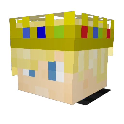 Franc1sc Minecraft avatar head, 3D render