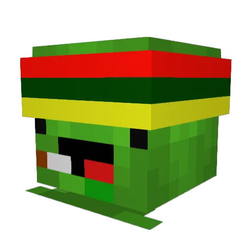 Franc712 Minecraft avatar head, 3D render