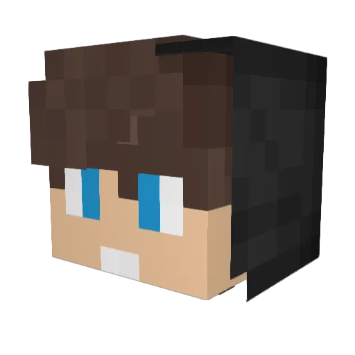 FrancBcB Minecraft avatar head, 3D render