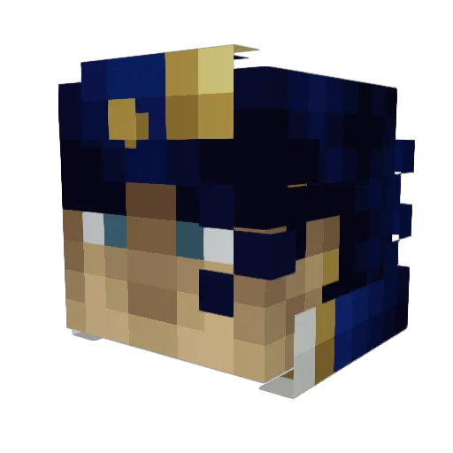 FrancNotFrank Minecraft avatar head, 3D render