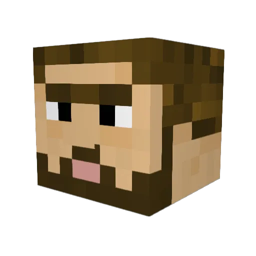FrancPosypa Minecraft avatar head, 3D render