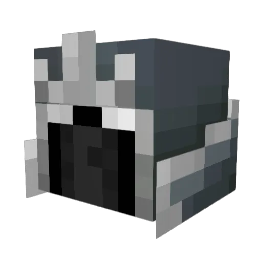 Francais Minecraft avatar head, 3D render
