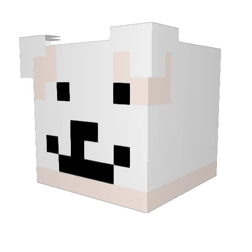Francesinhagamer Minecraft avatar head, 3D render
