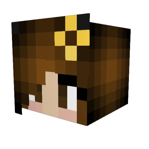 Franchesca158 Minecraft avatar head, 3D render