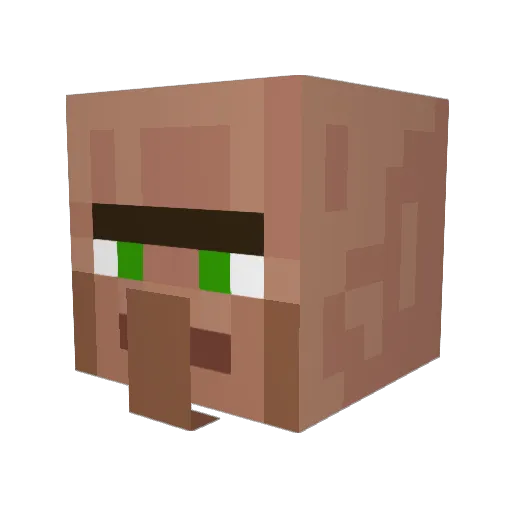FranciaBatonio Minecraft avatar head, 3D render