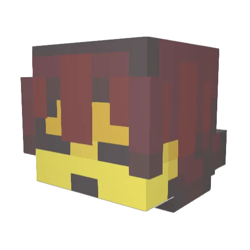 Francis1516 Minecraft avatar head, 3D render