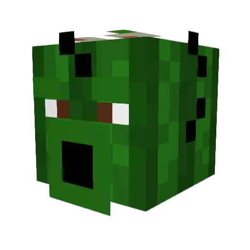 FrancisTheCactus Minecraft avatar head, 3D render