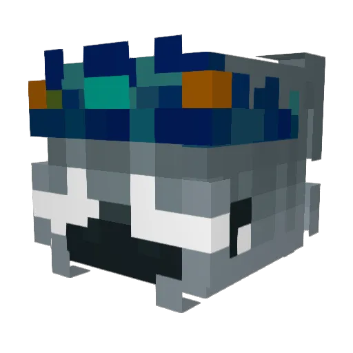 Francis_1345 Minecraft avatar head, 3D render