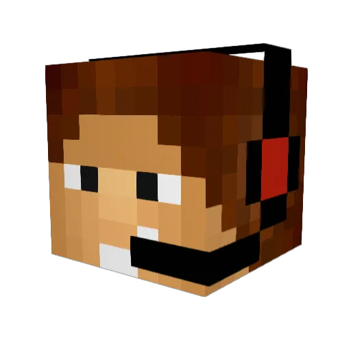 FranciscoCortez Minecraft avatar head, 3D render