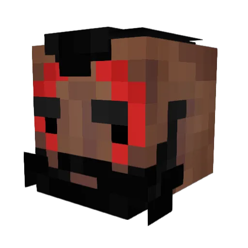 Franckysnow Minecraft avatar head, 3D render