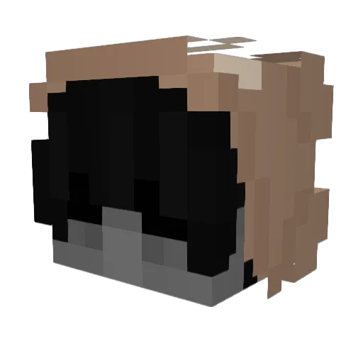 FrancoMn Minecraft avatar head, 3D render