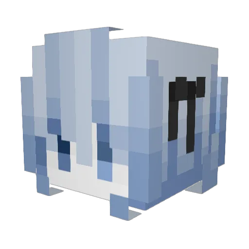 Francy164 Minecraft avatar head, 3D render