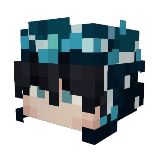 FrandalKum Minecraft avatar head, 3D render