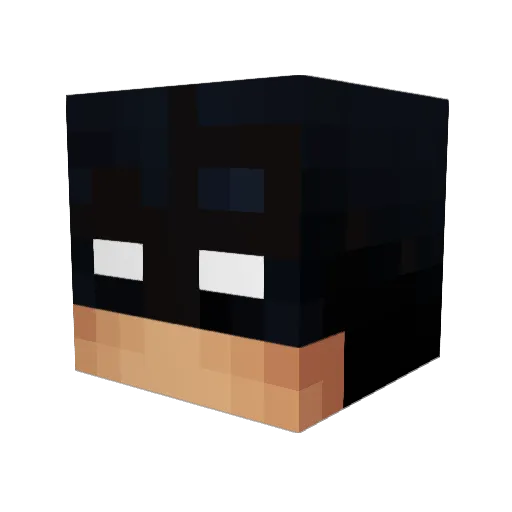 FrandoFC Minecraft avatar head, 3D render