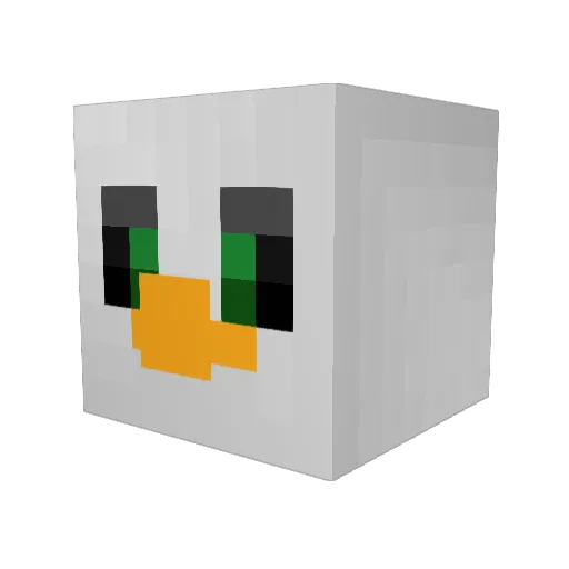 Franeagle Minecraft avatar head, 3D render