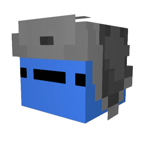 Franek_55 Minecraft avatar head, 3D render