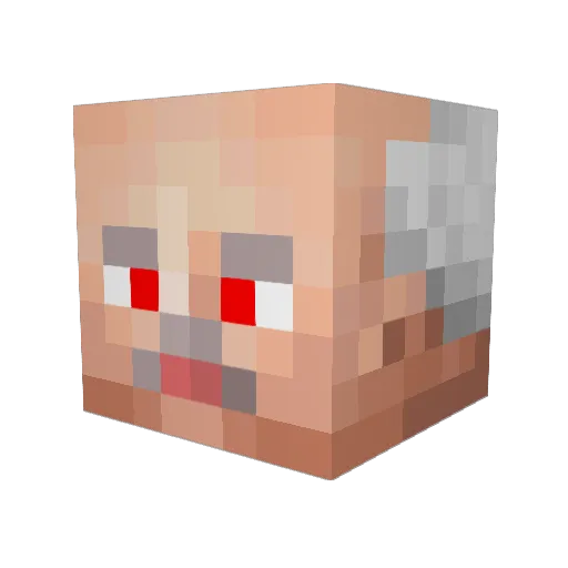 FraneueueW Minecraft avatar head, 3D render