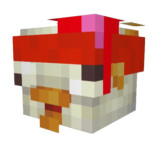 Frango_matador Minecraft avatar head, 3D render