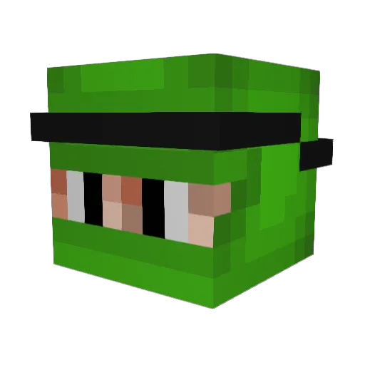 Frangoleto Minecraft avatar head, 3D render