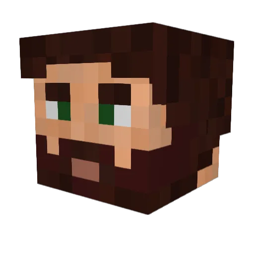 FrangornYT Minecraft avatar head, 3D render