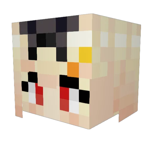 FranikQ Minecraft avatar head, 3D render